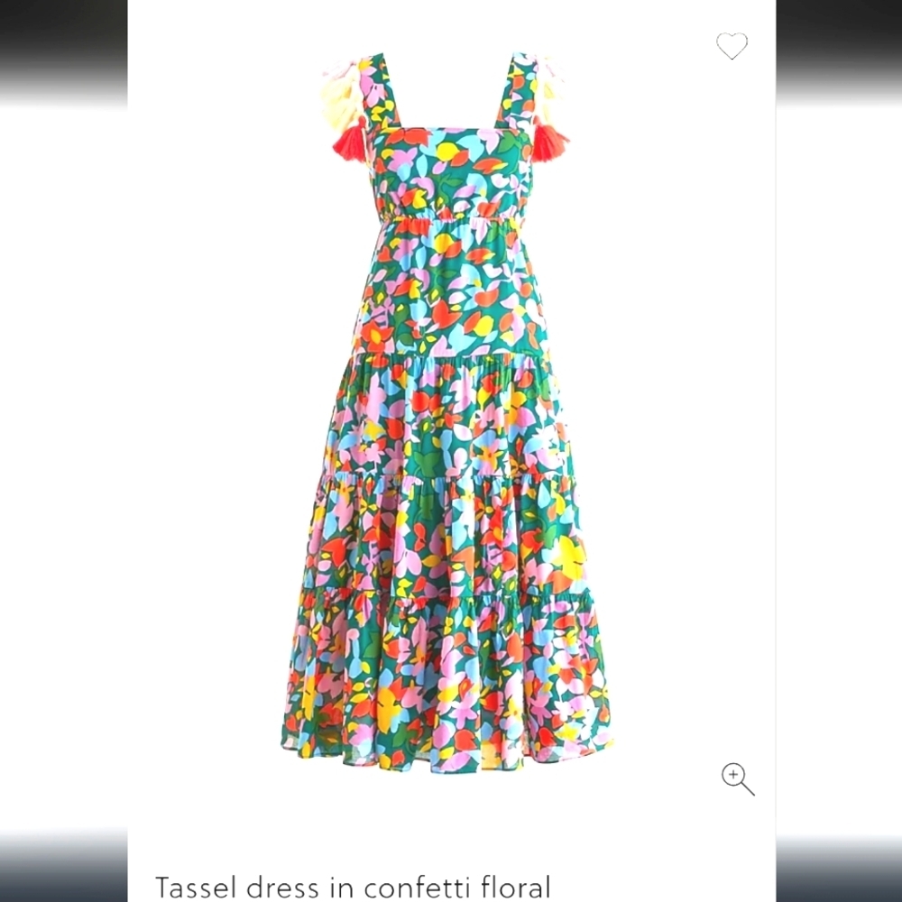 J. Crew Multi Colored Midi Dress Size XS - Picture 9 of 9